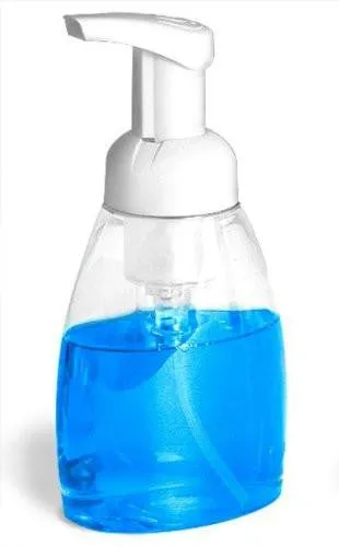All Things Being Eco - 250ml Clear PET Plastic Bottle With Foamer Pump