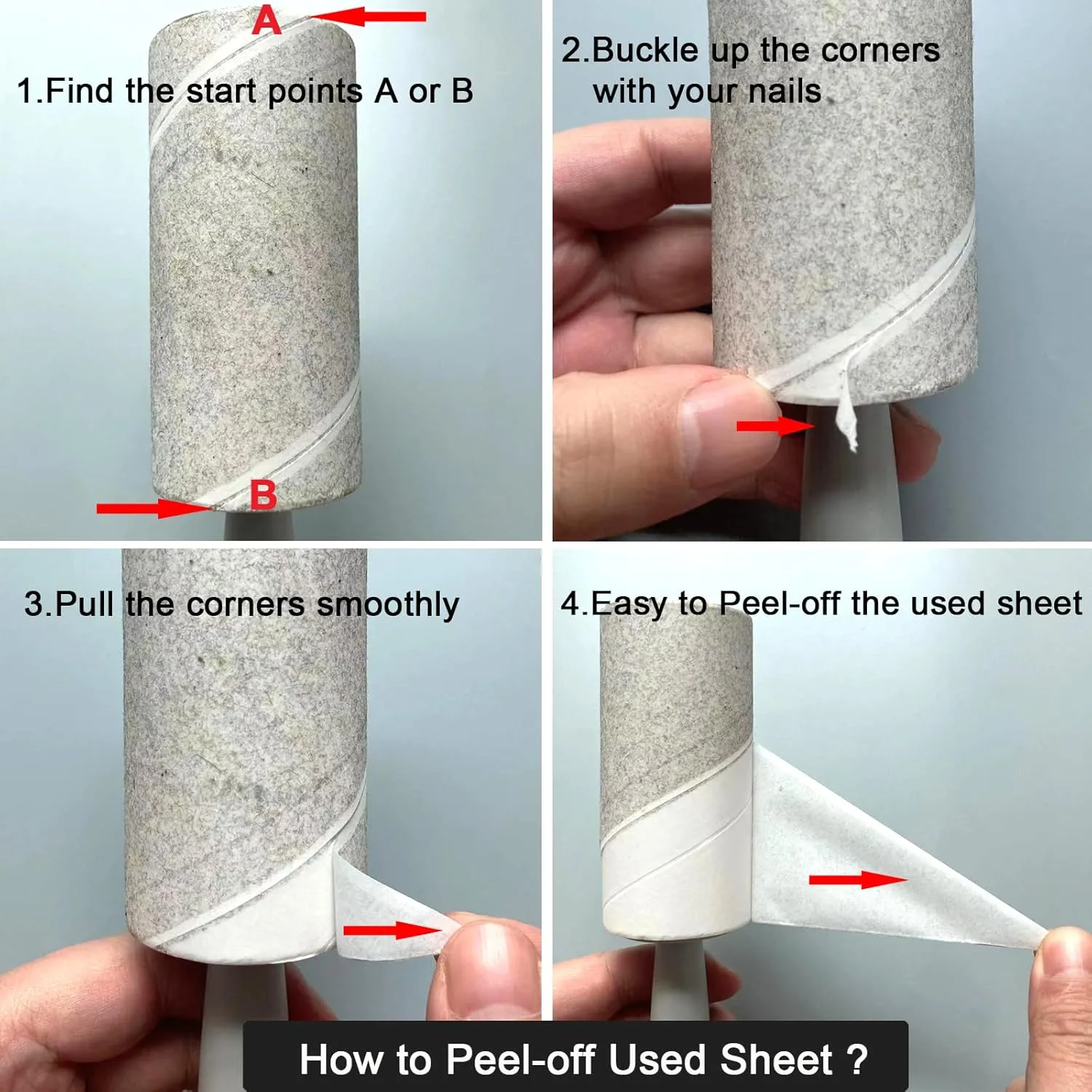 BAILALIBO Lint Rollers for Pet Hair Extra Sticky, 660 Sheets Mega Value Set with 3 Handles 6 Refills, Lint Remover for Clothes, Furniture, Dog, Cat, Carpet
