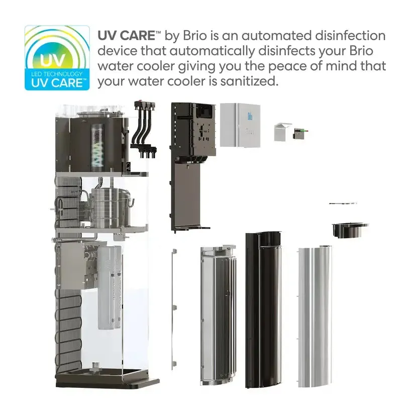 Brio 500 Series Self-Cleaning Stainless Steel Water Dispenser: Hot, Cold, and Room Temperature