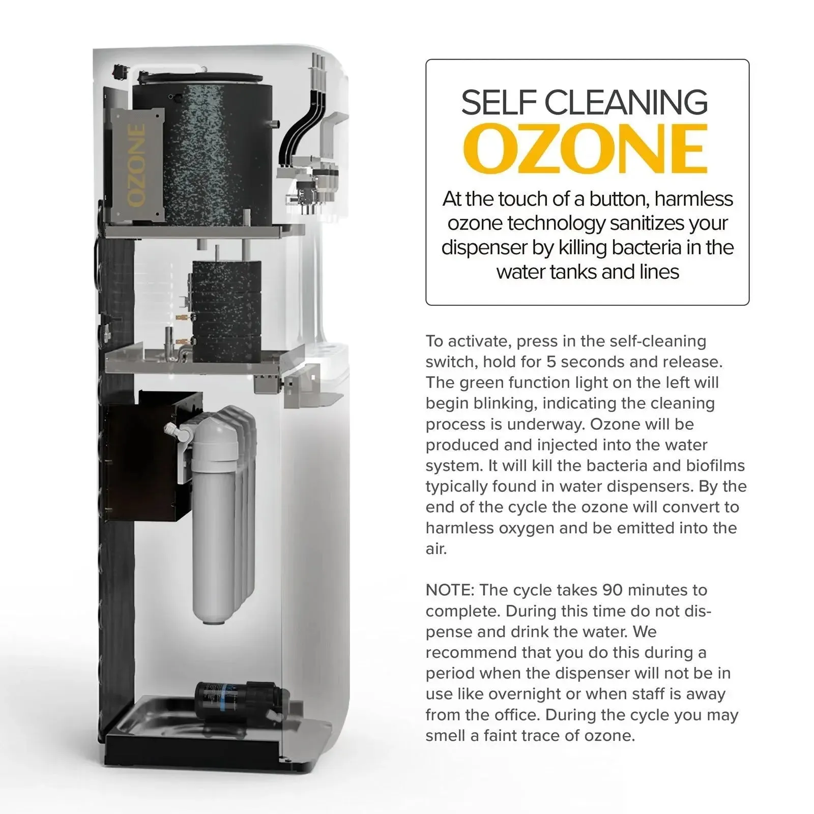 Brio Bottleless 4-Stage Filtration Water Dispenser Tri-Temperature Water Cooler Dispenser, Connect Directly to Your Water Line