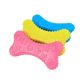 CANINE CREW RUBBER CHEW BONE TOY