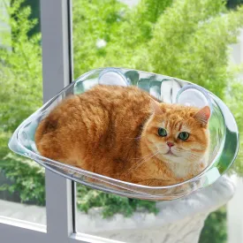 Cat Perch - Clear Window Seat for Cats & Kittens - Cat Bed