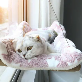 Cat Window Perch - Cozy Hammock Bed, 21.65x11.8 Inch, Heavy Duty Suction Cups, Enjoy the View (Grey With Bed Mat)