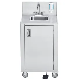 Crown Verity CV-PHS-4 Space Saver Single Bowl Portable Hand Sink