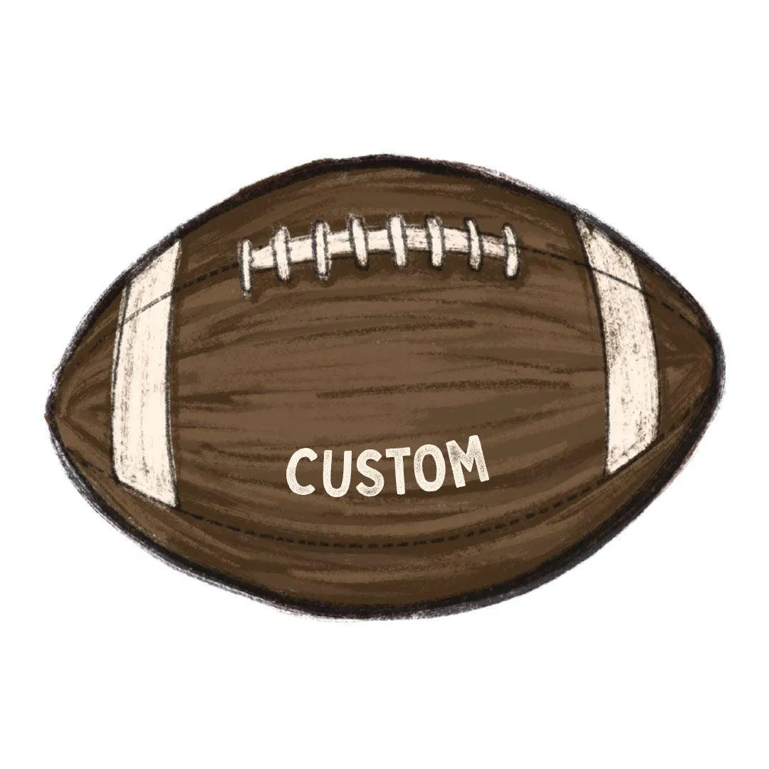 Custom Football Placemat - Premium Vinyl Mat