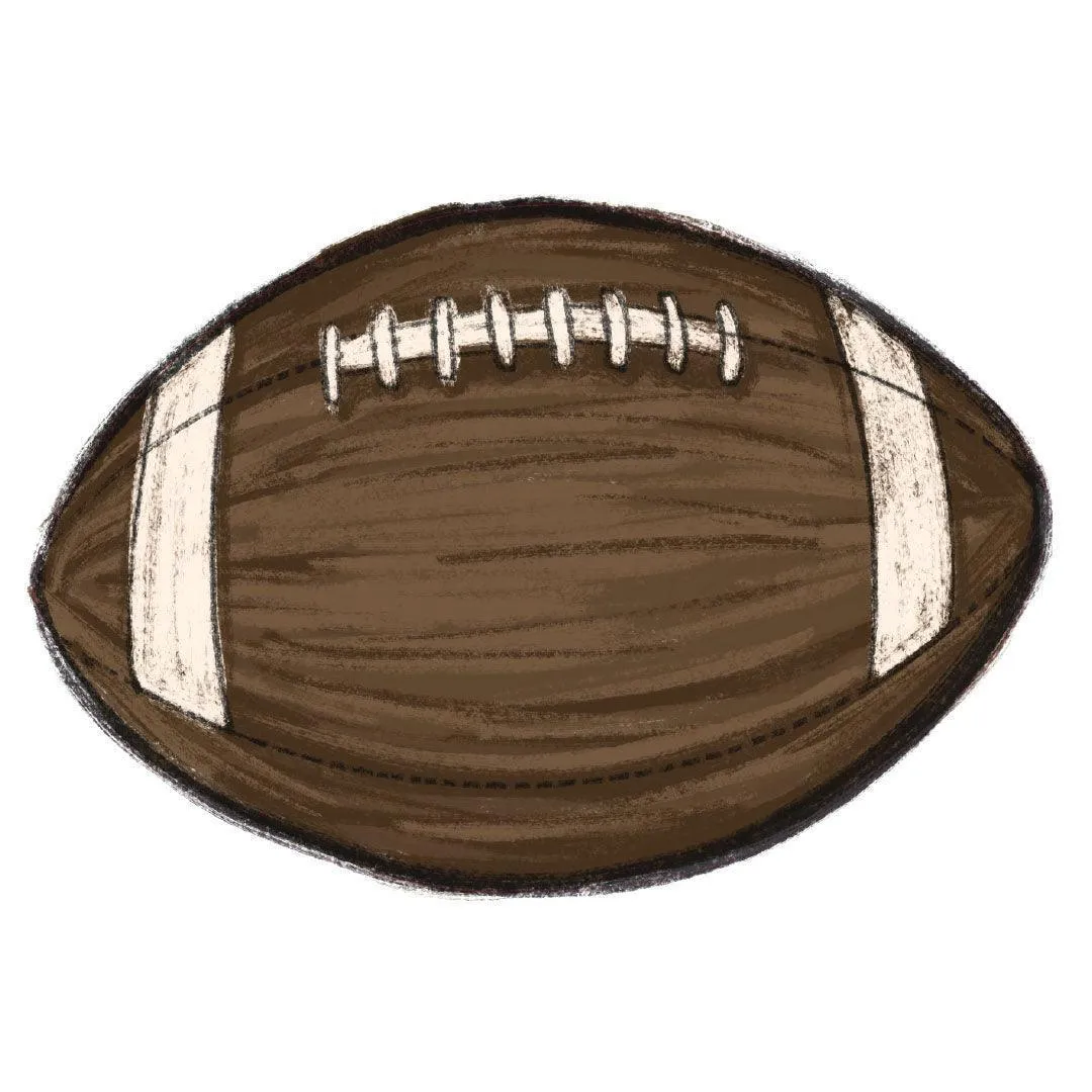 Custom Football Placemat - Premium Vinyl Mat