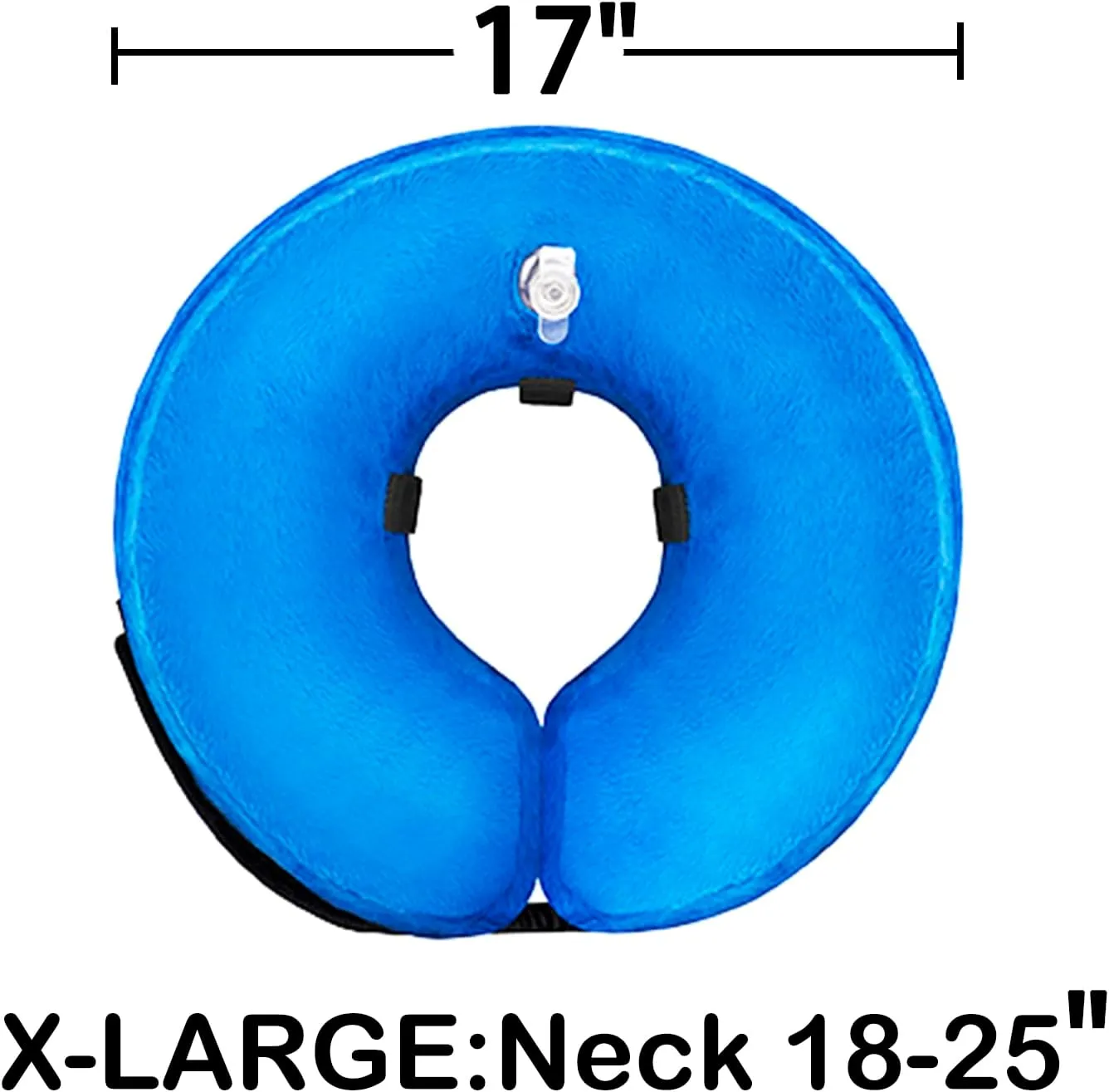 Dog Cone Collar for After Surgery - Inflatable Neck Donut, Adjustable E-Collar for Recovery, Soft Alternative, Protective Pet Cone for Small Medium Large Dogs