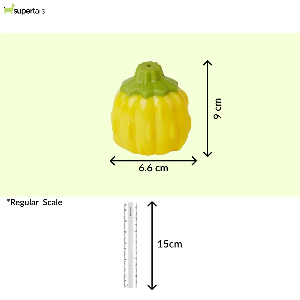 Fofos Giggling Vegi Bites Pumpkin Squeaky Chew Toy for Dogs