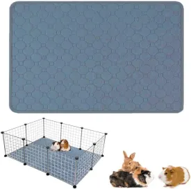 Guinea Pig Cage Liners,Washable Guinea Pig Pee Pads Fleece Cage Liners,Waterproof Reusable Guinea Pig Pee Pad and Super Absorbent Pee Pad for Small Animals (40 x 28 Inch)