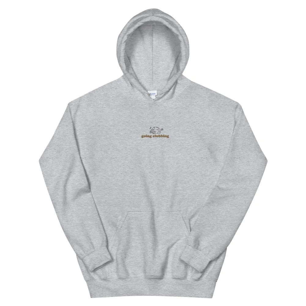 Igloo Going Clubbing | Embroidered Unisex Hoodie | Club penguin