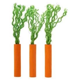 Lexi & Me Small Animal Wooden Chew Toy Carrot Sticks 3 Pack