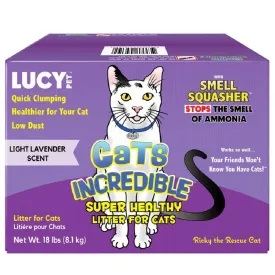 Lucy Pet Products Lavender Scented Clumping Clay Cat Litter