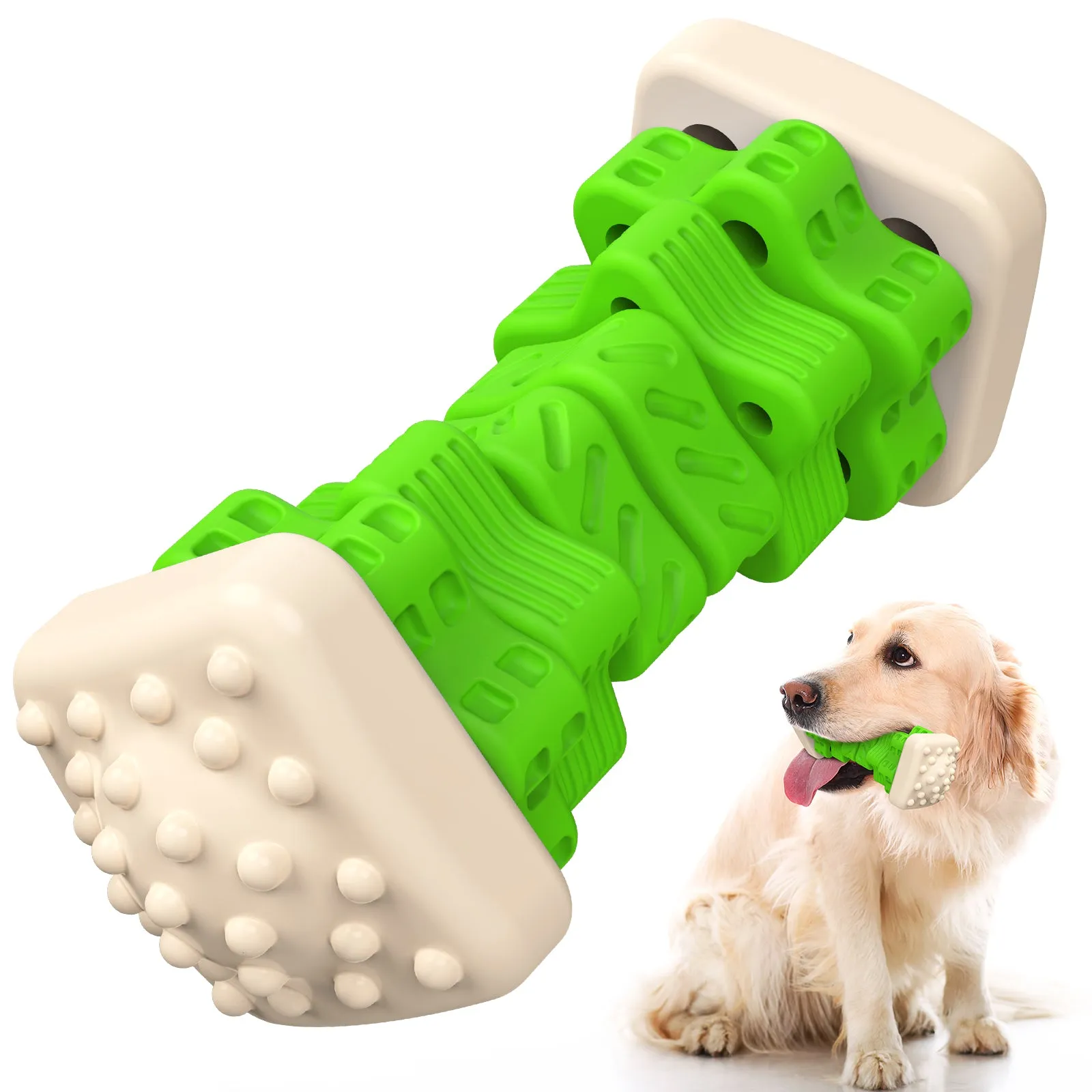 MASBRILL Dog Toys for Aggressive Chewers Large Breed , Interactive Chew Toy for Dogs – Brightly Colored Dog Enrichment Toy for Aggressive Chewers