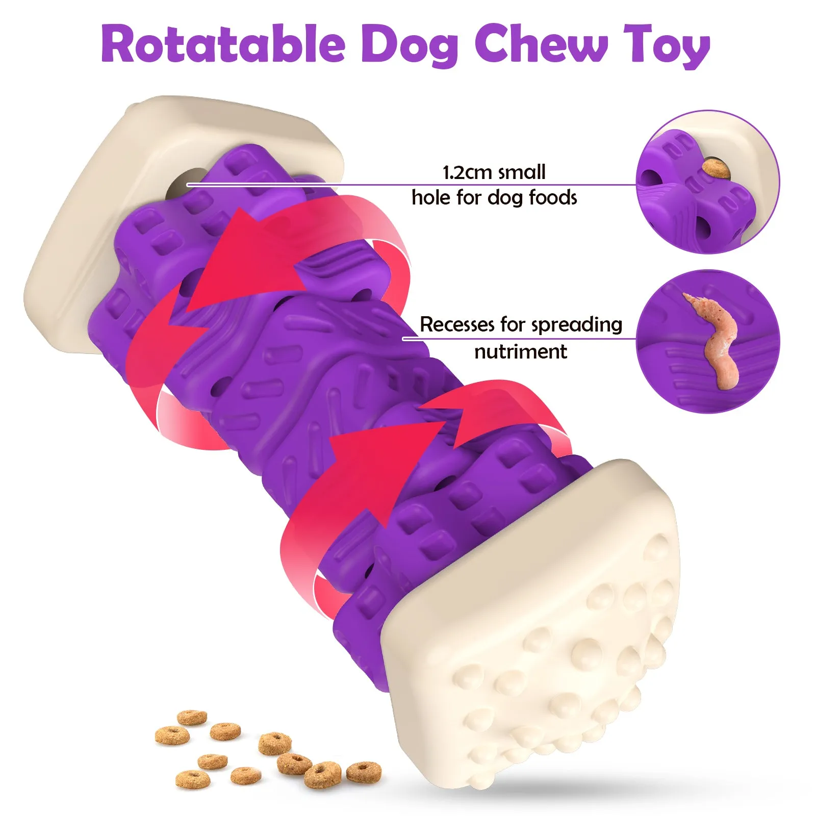 MASBRILL Dog Toys for Aggressive Chewers Large Breed , Interactive Chew Toy for Dogs – Brightly Colored Dog Enrichment Toy for Aggressive Chewers