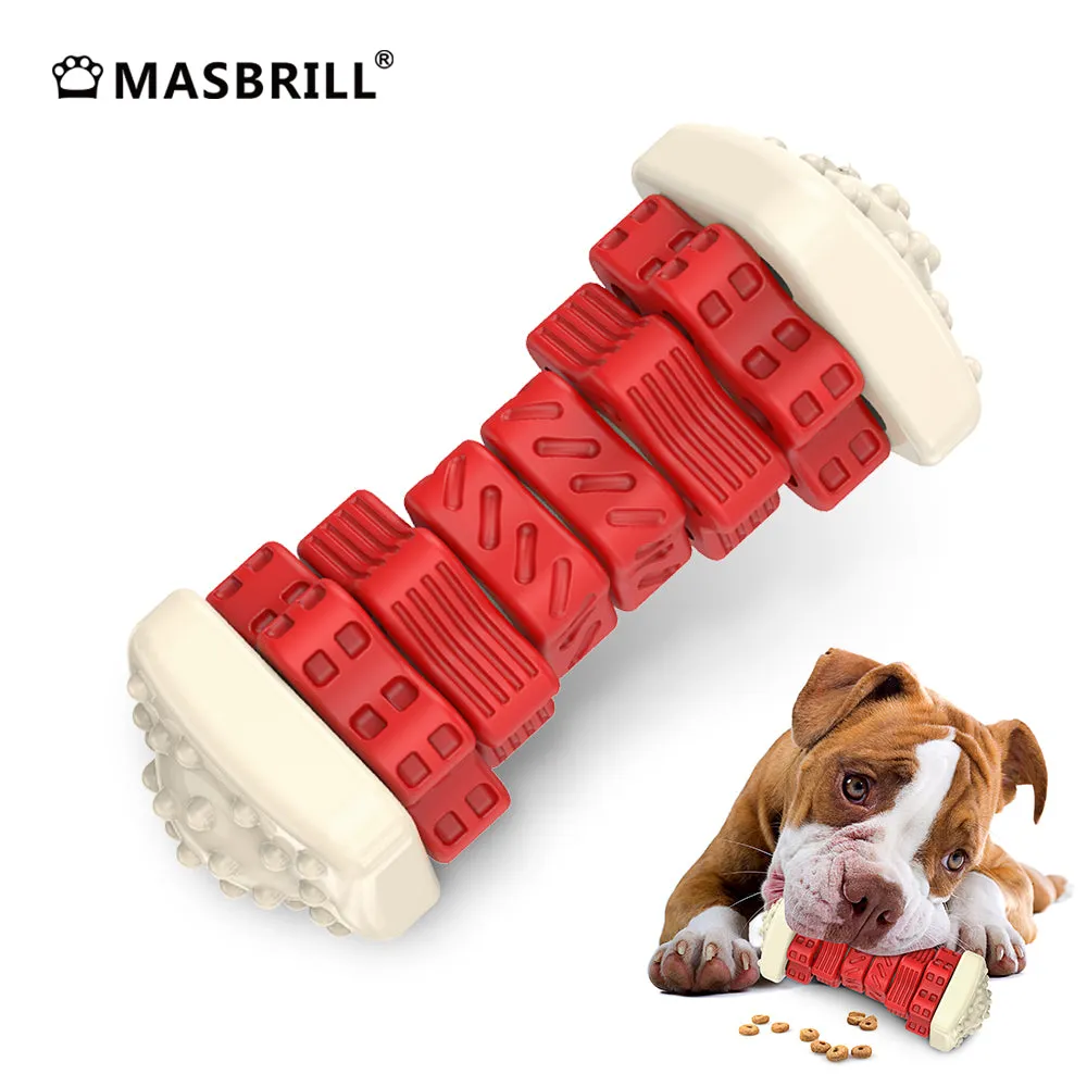 MASBRILL Dog Toys for Aggressive Chewers Large Breed , Interactive Chew Toy for Dogs – Brightly Colored Dog Enrichment Toy for Aggressive Chewers
