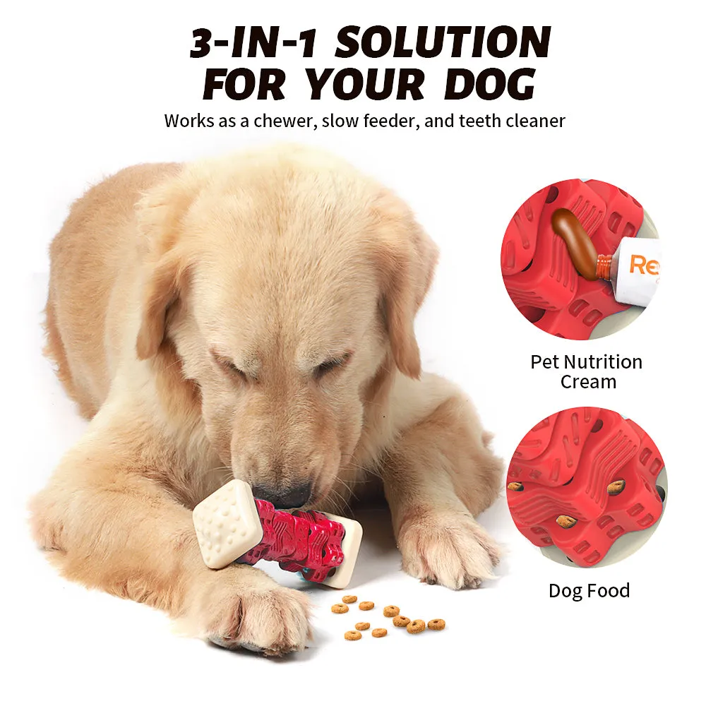 MASBRILL Dog Toys for Aggressive Chewers Large Breed , Interactive Chew Toy for Dogs – Brightly Colored Dog Enrichment Toy for Aggressive Chewers