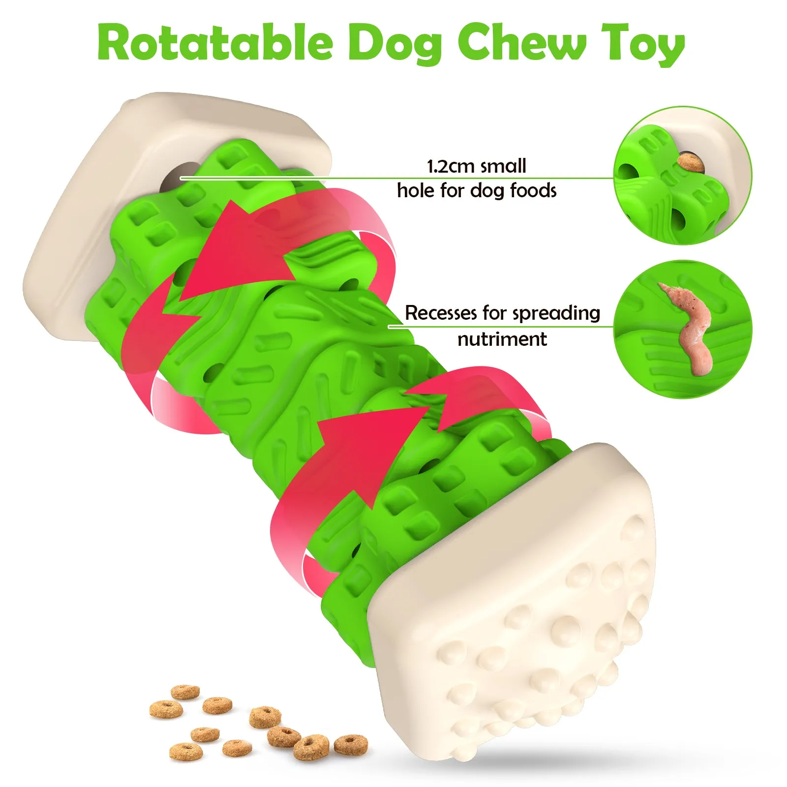 MASBRILL Dog Toys for Aggressive Chewers Large Breed , Interactive Chew Toy for Dogs – Brightly Colored Dog Enrichment Toy for Aggressive Chewers