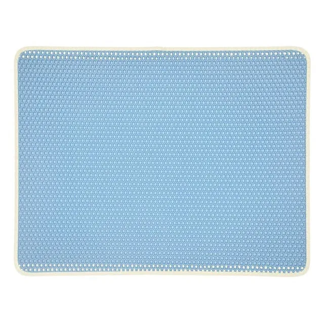 MerryBIY Cat Litter Mat EVA Double-Layer Pet Cat Litter Trapper Mats with Waterproof Bottom Non-slip Pet Litter Cat Mat Pet Supplies
