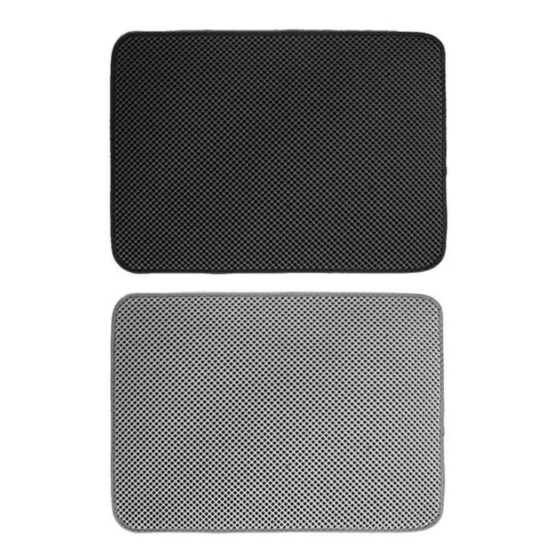 MerryBIY Cat Litter Mat EVA Double-Layer Pet Cat Litter Trapper Mats with Waterproof Bottom Non-slip Pet Litter Cat Mat Pet Supplies