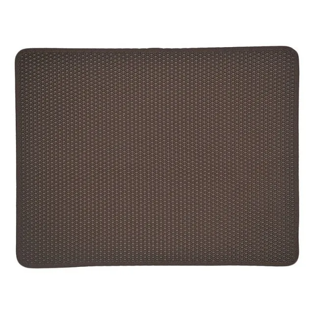 MerryBIY Cat Litter Mat EVA Double-Layer Pet Cat Litter Trapper Mats with Waterproof Bottom Non-slip Pet Litter Cat Mat Pet Supplies