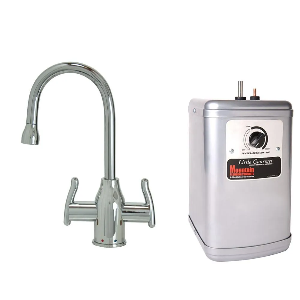Mountain Plumbing MT1801DIY-NL Francis Anthony Hot & Cold Water Faucet & Little Gourmet Premium Hot Water Tank