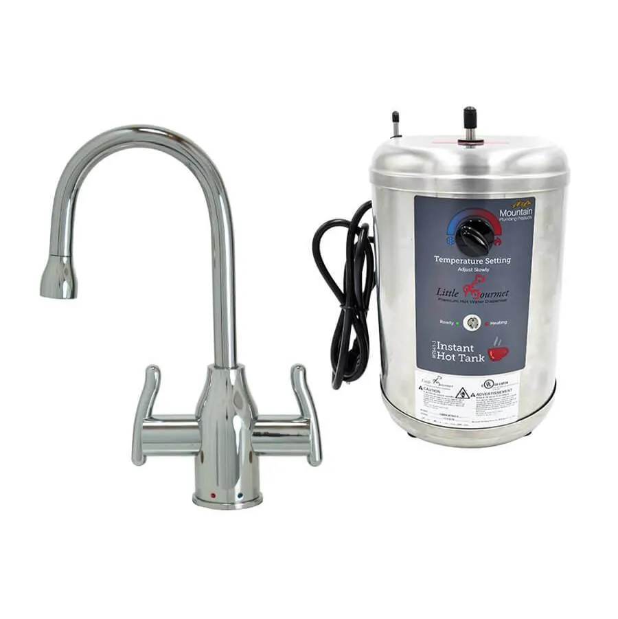 Mountain Plumbing MT1801DIY-NL Francis Anthony Hot & Cold Water Faucet & Little Gourmet Premium Hot Water Tank