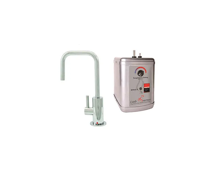 Mountain Plumbing MT1830DIY-NL Francis Anthony Hot Water Faucet (90° Spout) & Little Gourmet Premium Hot Water Tank