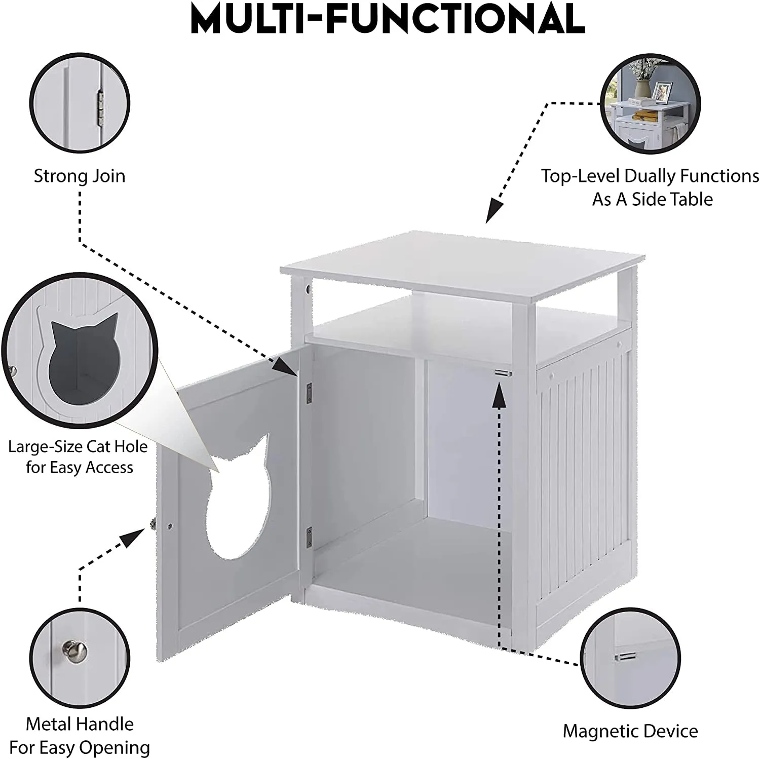 Nightstand Pet House/ Litter Box Furniture Indoor Pet Crate