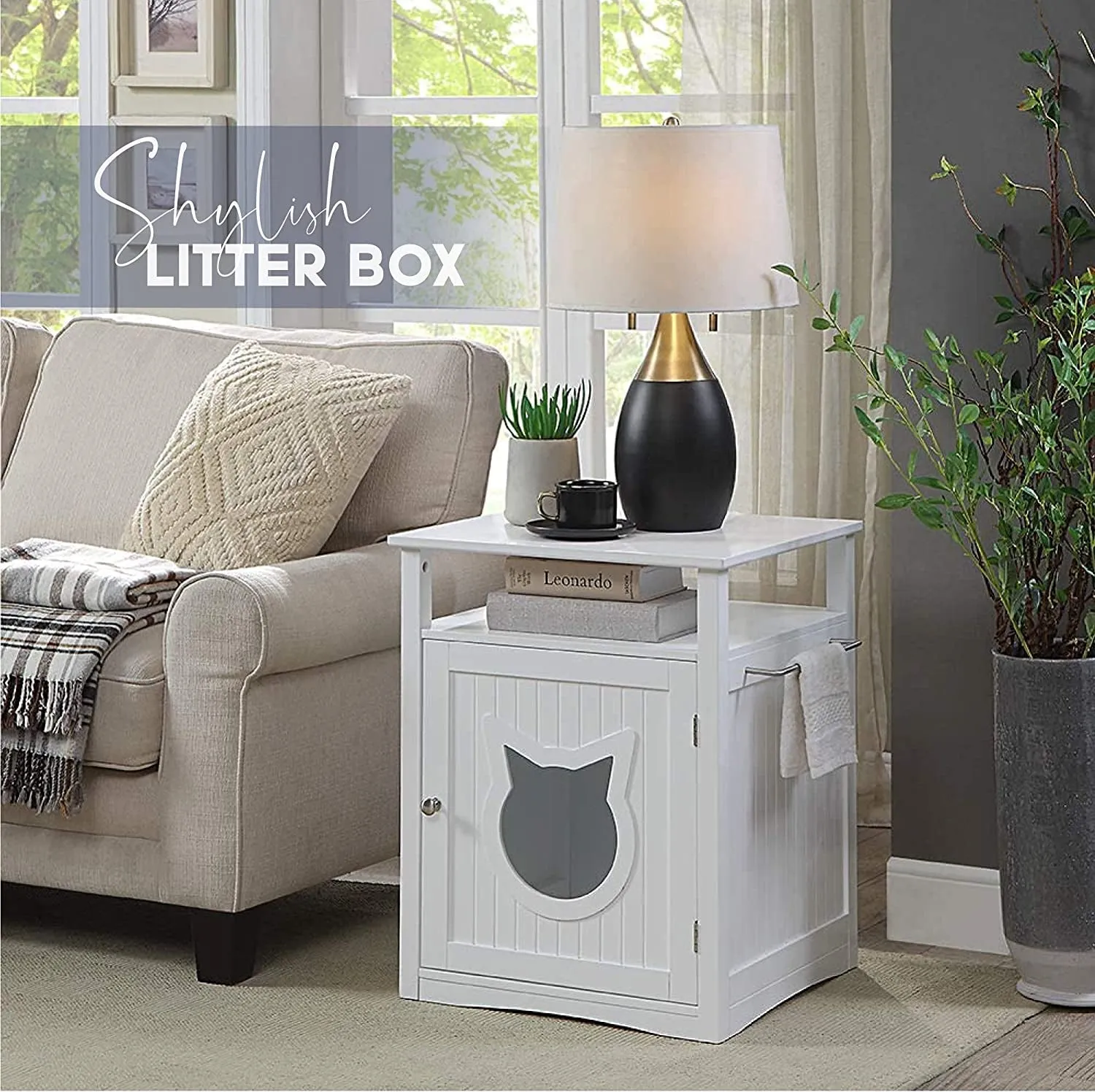 Nightstand Pet House/ Litter Box Furniture Indoor Pet Crate
