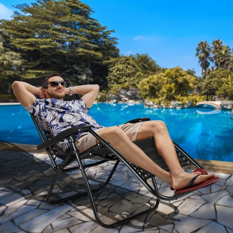 Outdoor 1 or 2 PCS Adjustable Reclining Sun Lounger