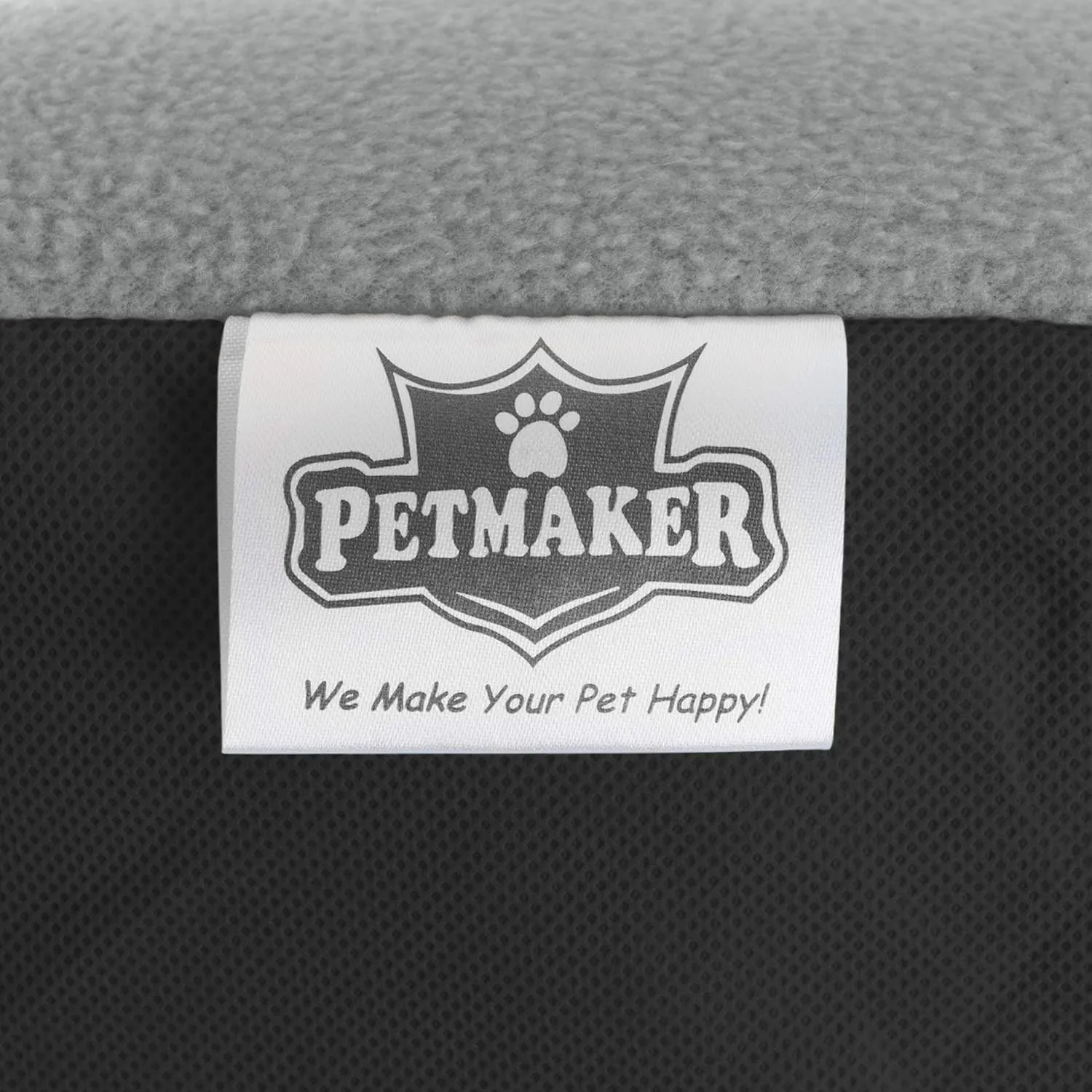 PETMAKER Self Warming Cat Mat - 36x24in Thermal Dog Crate Pad with Removable Washable Sherpa Cover and Reflective Insulation Layer for Self Heating - Pet Supplies for Medium Dogs and Cats (Gray)
