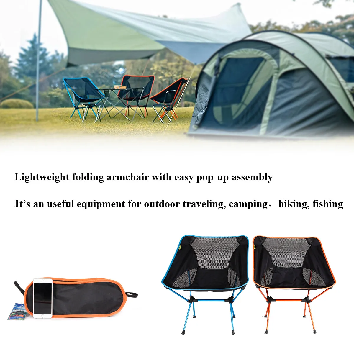 Portable Lightweight Folding Chair