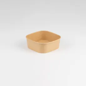PP Coated Square Kraft Bowls x300