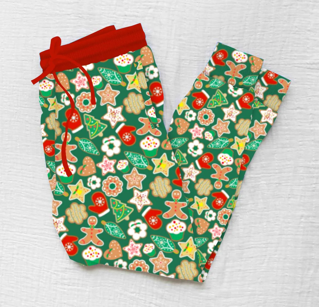 [Pre Order] Holiday Classics Christmas Cookies - Women's Bamboo Lounge Joggers (EST SHIP LATE OCT)