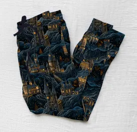 [Pre Sale] Lazy Days Mystic Castles - Women's Bamboo Lounge Joggers (EST SHIP EARLY JAN)
