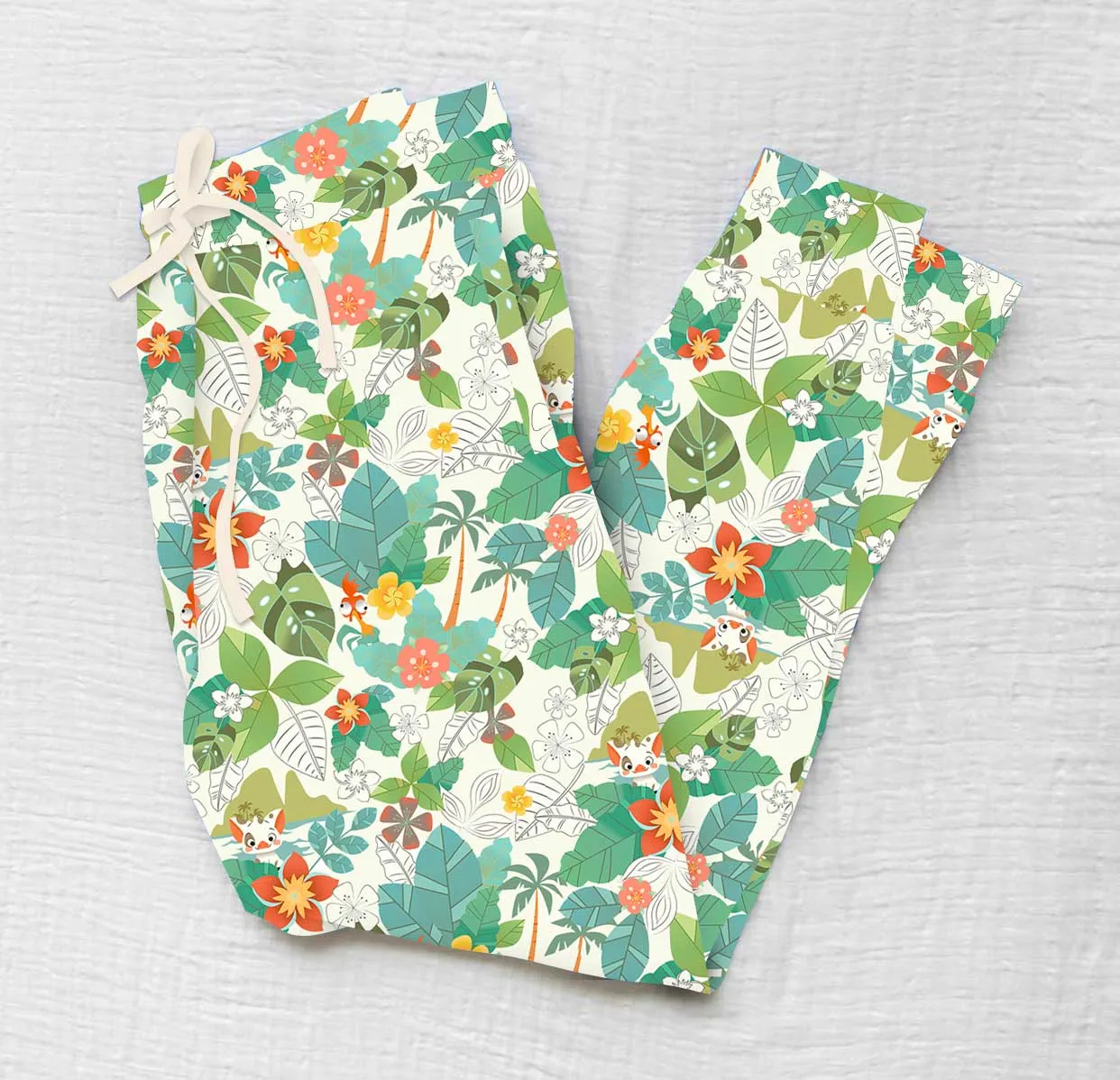 [Pre Sale] Whimsical & Wild Hei Hei & Pua - Women's Bamboo Lounge Joggers (EST SHIP LATE MARCH)