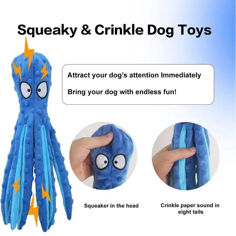 Puppy Dog Octopus Chew Toys Bite Resistant Interactive Toy