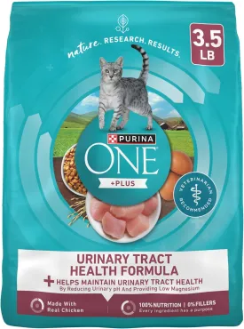 Purina ONE High Protein Dry Cat Food,  Plus Urinary Tract Health Formula - 3.5 lb. Bag