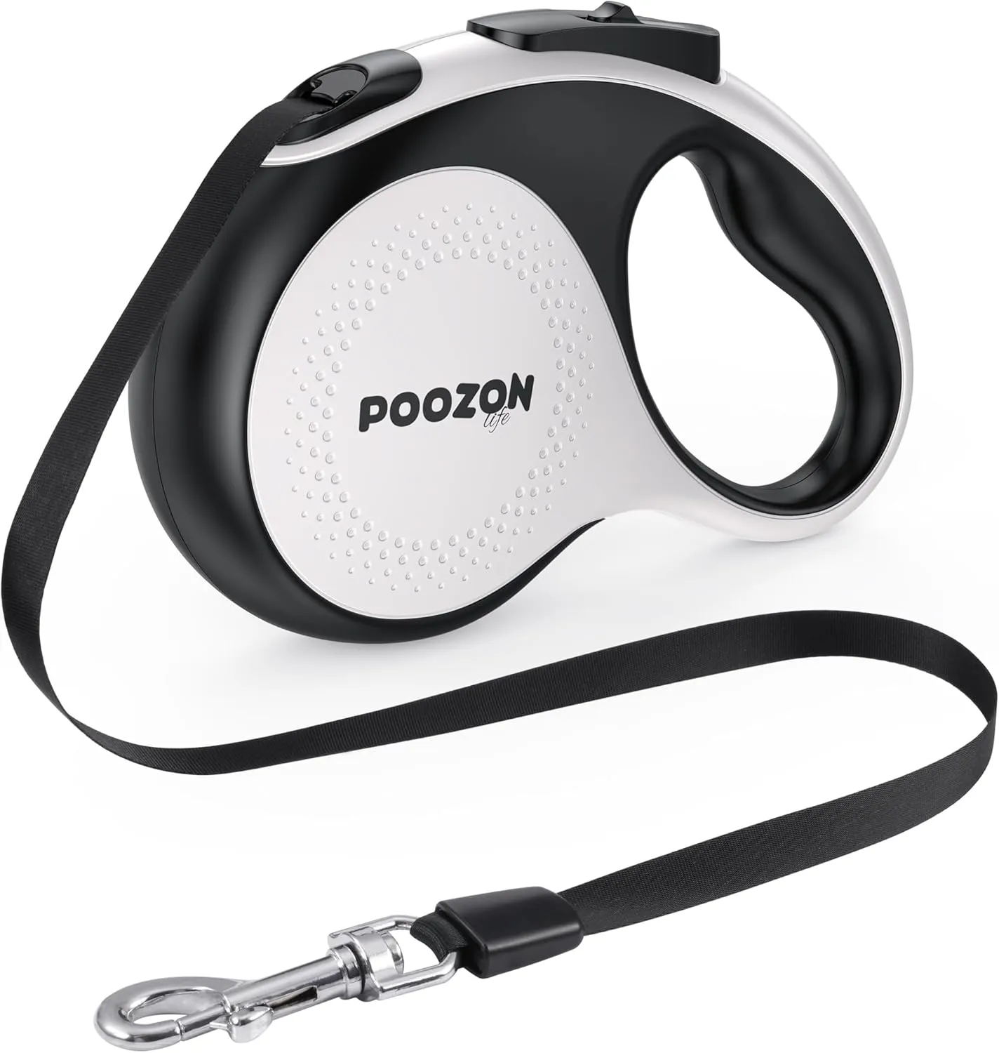 Retractable Dog Leash, 360 Tangle Free, 16 ft Strong Nylon Tap for Pets, Walking Leash for Medium and Large Dogs, Heavy Duty, One Button Break and Lock, Up to 66 lbs