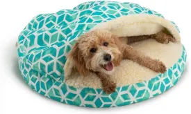 Snoozer Luxury Orthopedic Cozy Cave Pet Bed, Celtic Surfside - Extra Large