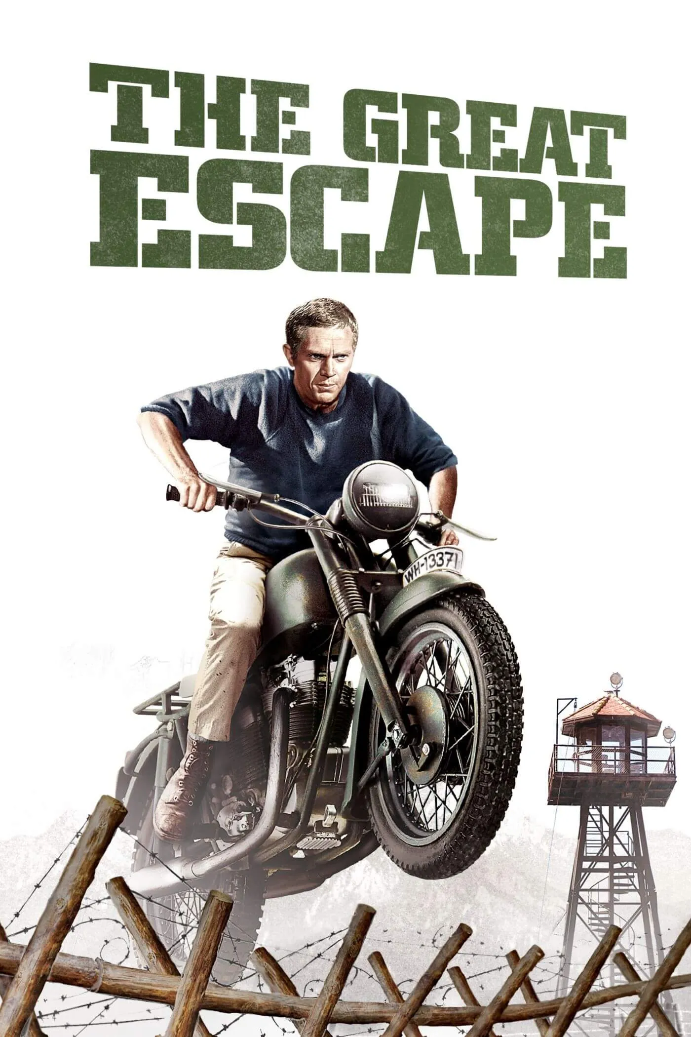 The Great Escape - Steve McQueen - Hollywood Cult War Classics Graphic Movie Poster