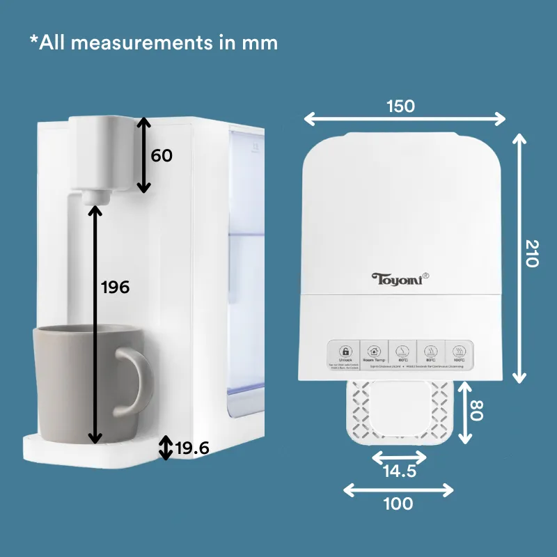 Toyomi 3.5L InstantBoil Filtered Water Dispenser with Premium Filter FB 7735F