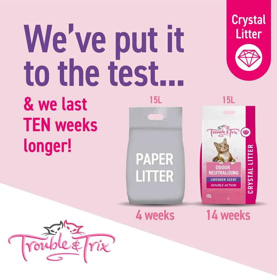 Trouble and Trix Odour Neutraliser Litter Lavender