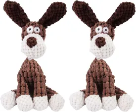 Vianys Bite Buddy, Shirem Bite Buddy, Bite Buddy Chew Toy for Dogs, Indestructible Dog Toy with Squeak, Cute Soft Resistant Dog Toys for Aggressive Chewers (2 PCS F)