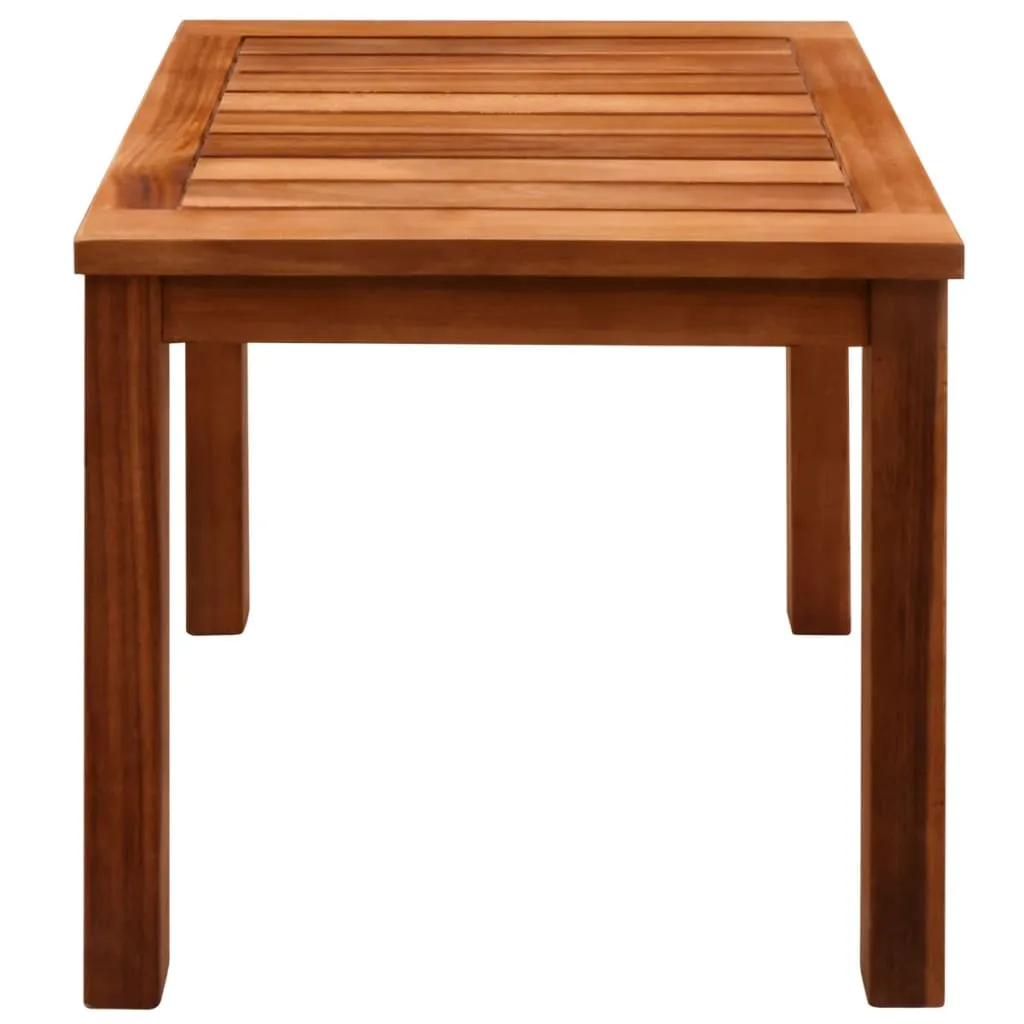 vidaXL Sun Loungers 2 pcs with Table Solid Acacia Wood and Textilene