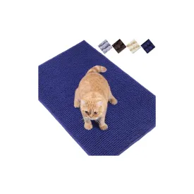 Vivaglory Cat Litter Mats, 31"× 20" Large or 35"× 25" Extra Large Super Soft Microfiber Pet Mats for Litter Boxes with Waterproof Back, Machine Washable